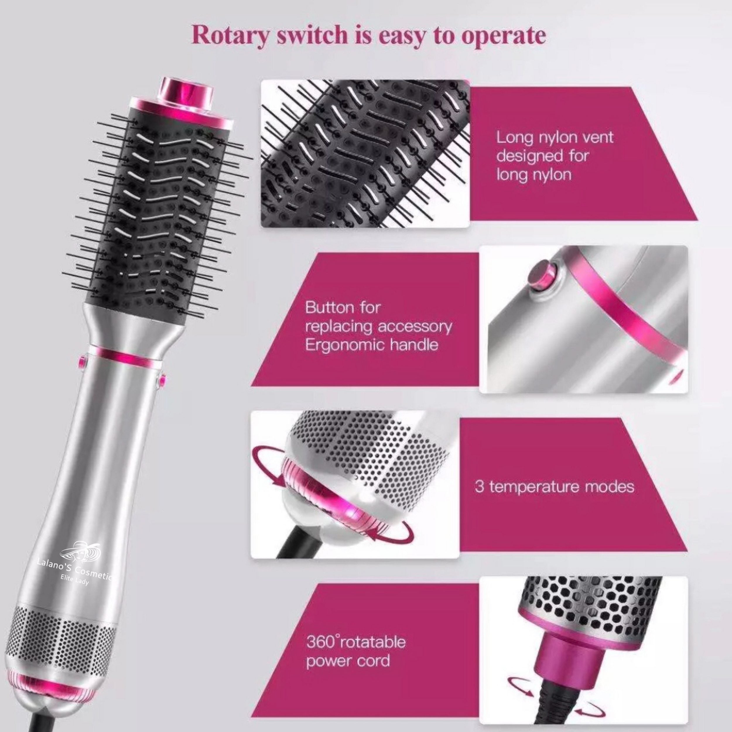 Glätteisen IPL Haartrockner Gesicht Mitesserentferner Warmluftbürste Lockenstab Pinzette Schwamm Maniküre Pediküre Set Epilierer Anti Aging Elektrische Zahnbürste Lalano’S Cosmetics Elite Lady Gesichtsreinigungsbürste Silikon Hornhautentferner Haarbürste