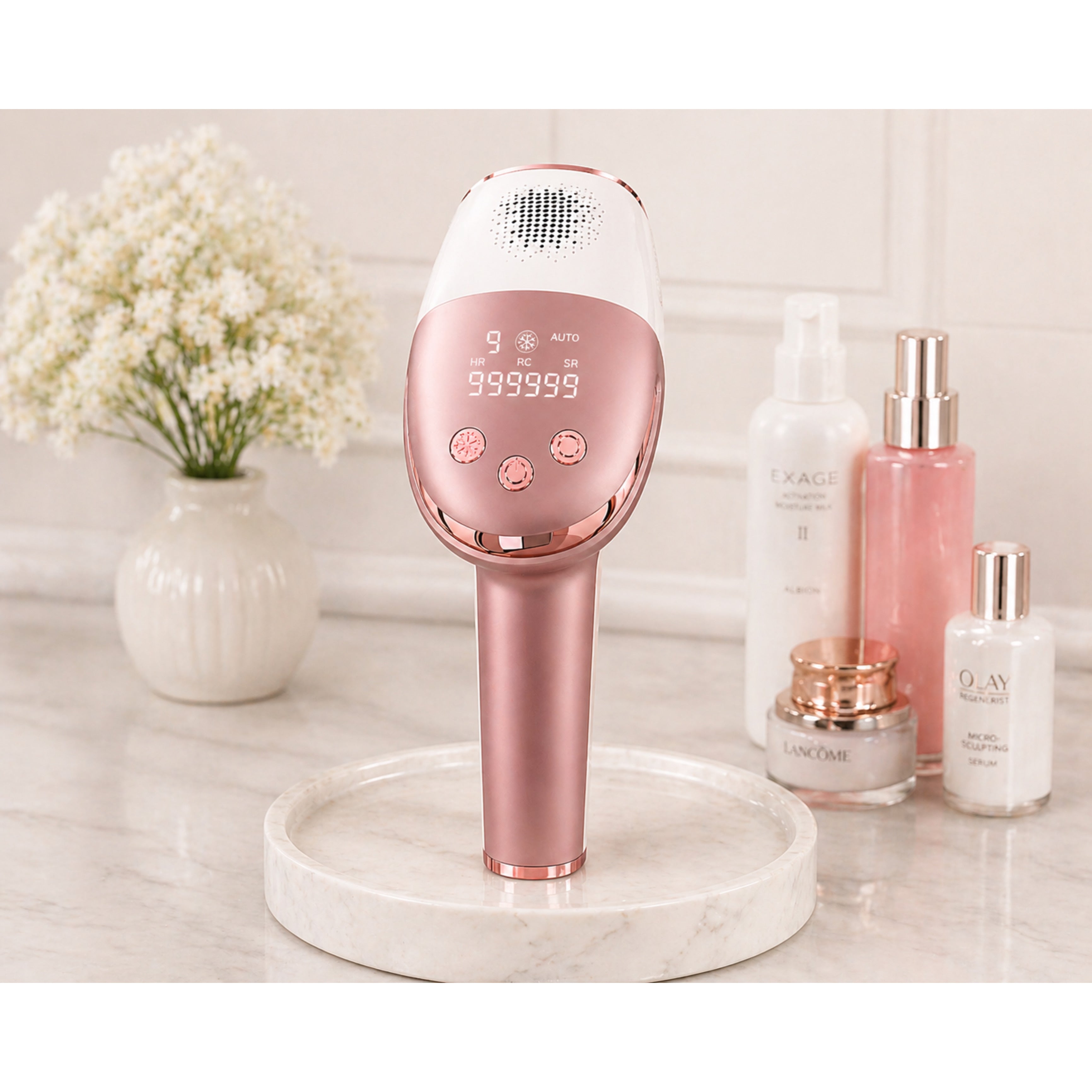 IPL-Haarentferner IceSilk Pro mit Eiskühlfunktion, HR/SC/RA & Auto-Modus - Lalano’S Cosmetics 