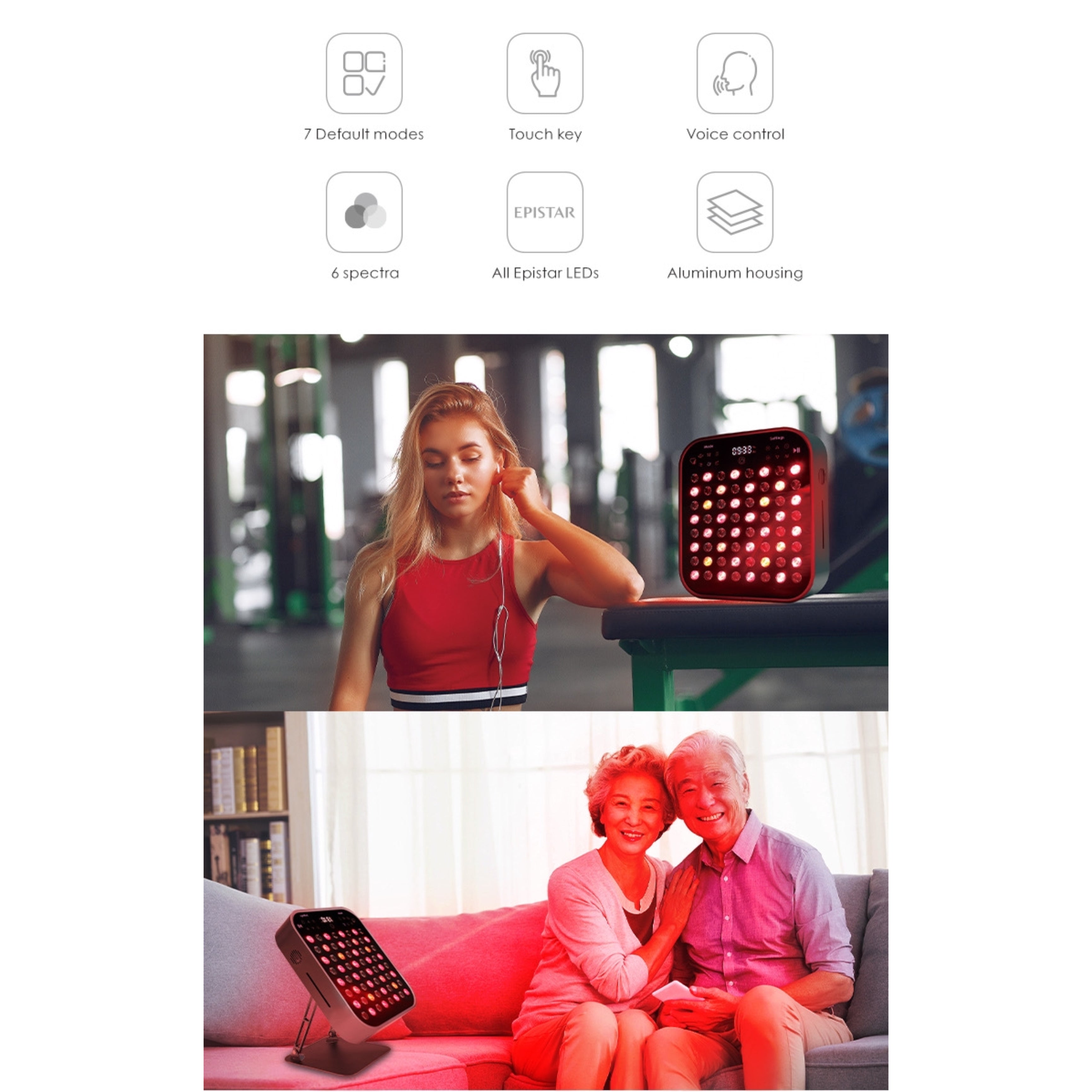 Infrarotlampe Health & Beauty Therapie, Anti-Aging-Gerät, Gerät zur Gesichtsstraffung - Lalano’S Cosmetics 