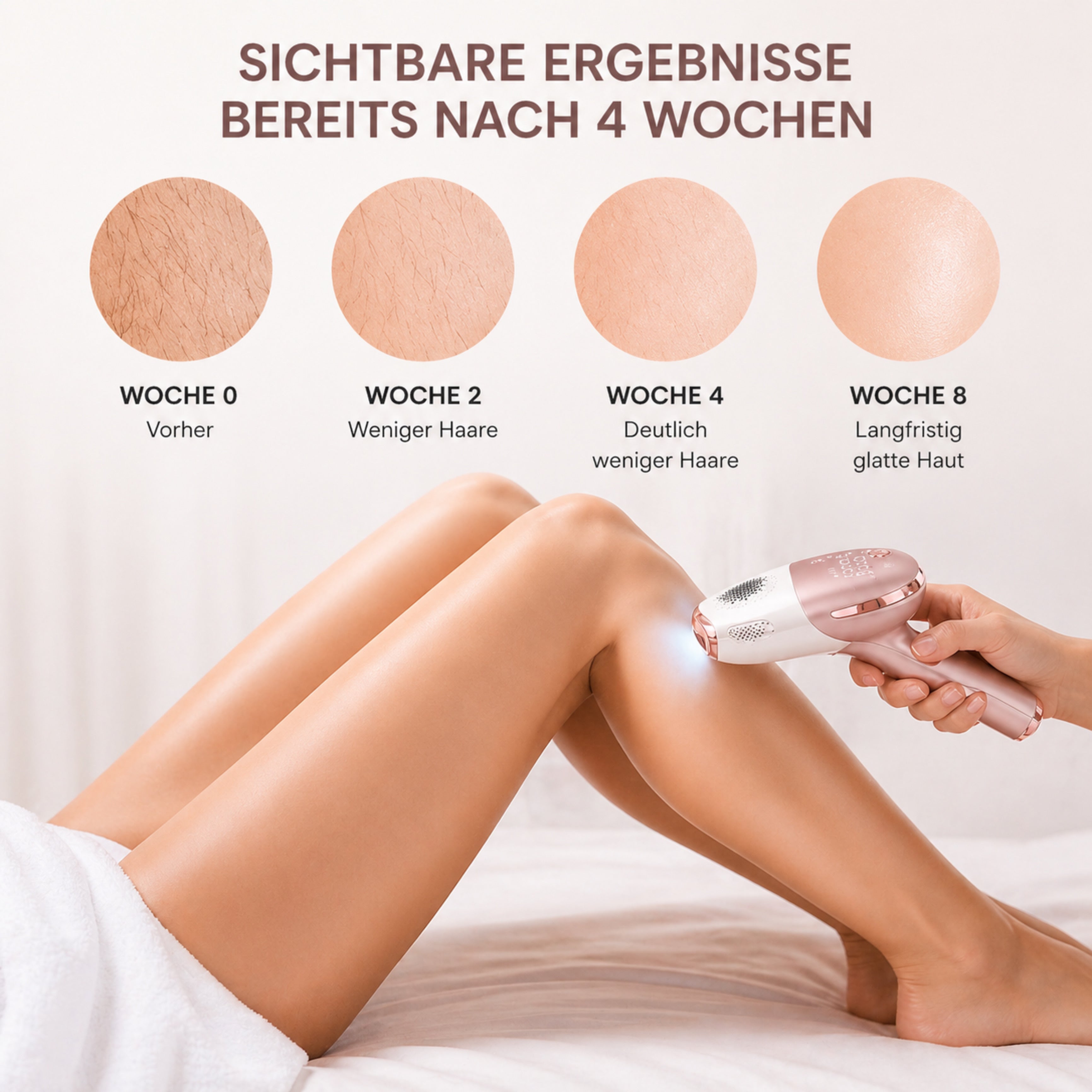 IPL-Haarentferner IceSilk Pro mit Eiskühlfunktion, HR/SC/RA & Auto-Modus - Lalano’S Cosmetics 