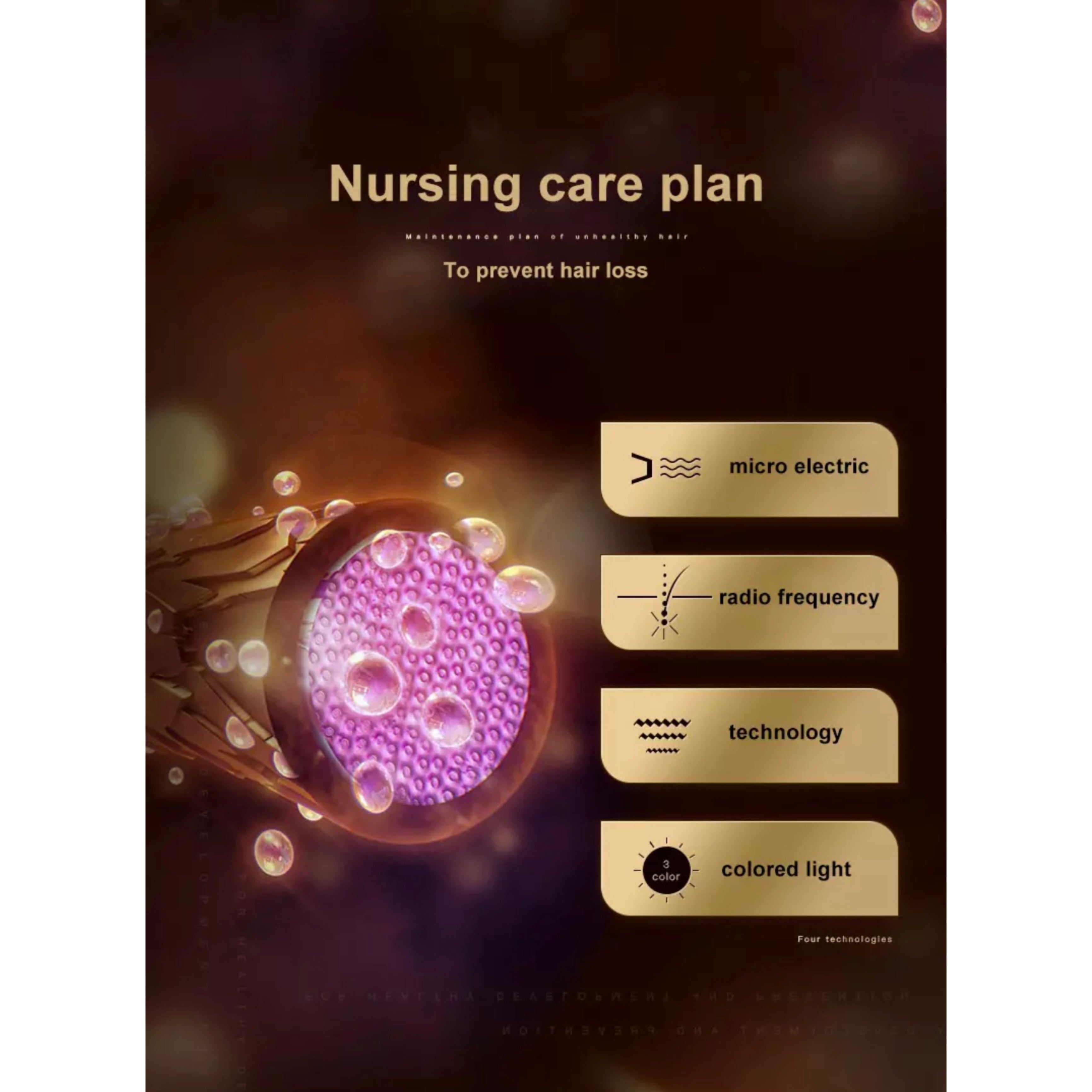 Hair PowerComb, Anti Haarausfall, LED Bürste, Haarwuchskamm - Lalano’S Cosmetics 