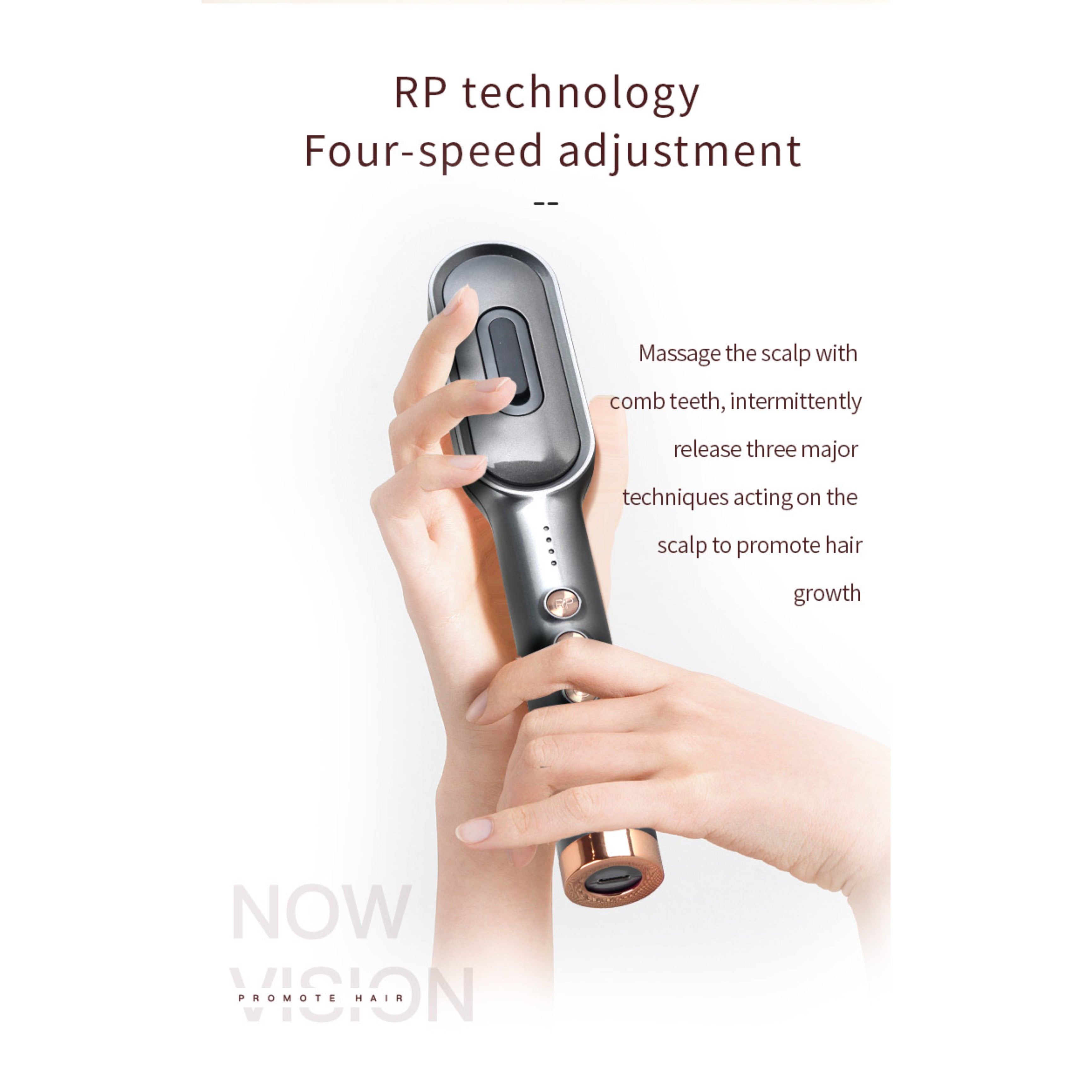 Hair PowerComb, Anti Haarausfall, LED Bürste, Haarwuchskamm - Lalano’S Cosmetics 