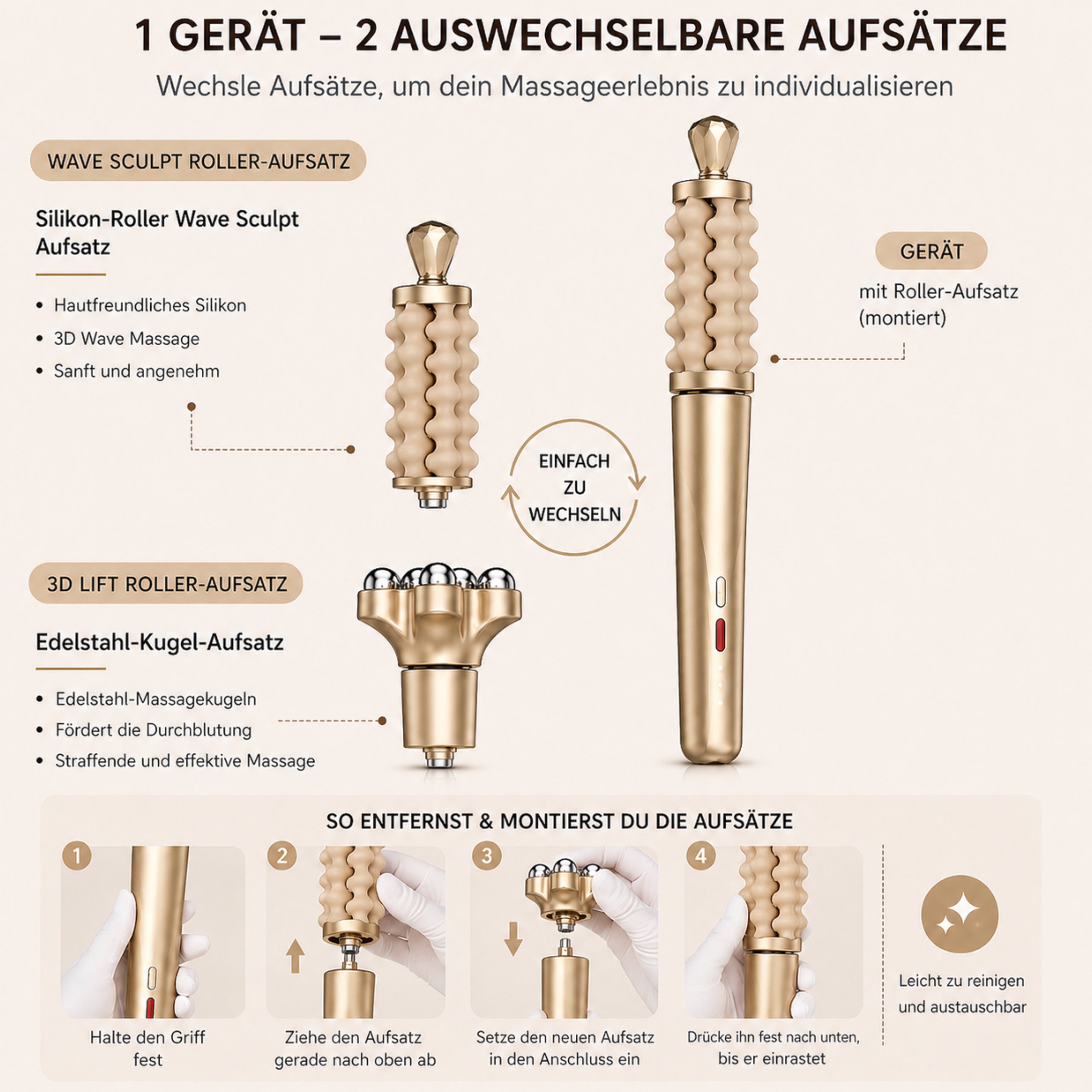 Gesichtsmassagegerät 2-in-1 Beauty Massager Lalano’S Cosmetics Sculptlift Pro - Lalano’S Cosmetics 