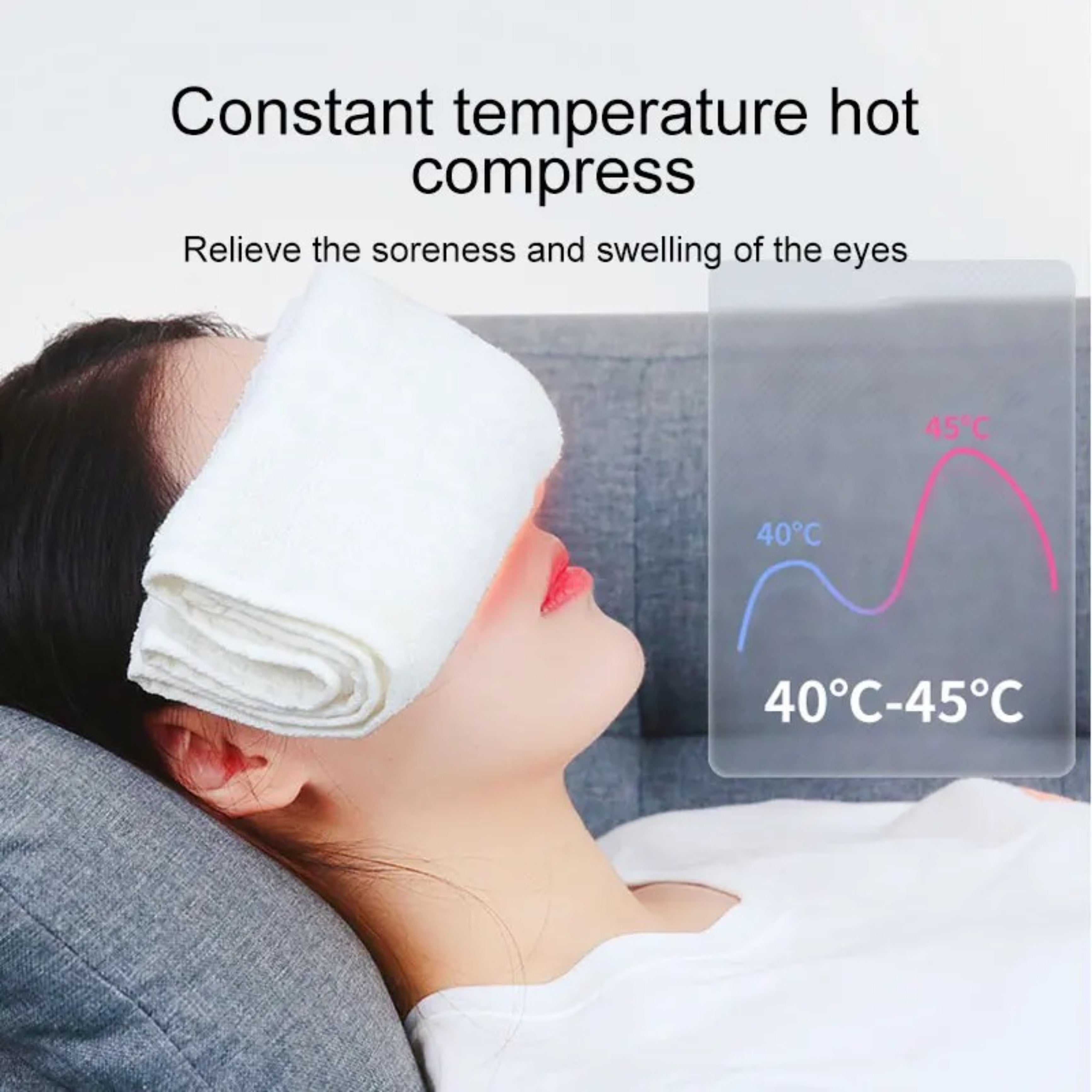 Kosmetikbehandlungsgerät Eye Massager, Augenmassagegerät, Gegen Migräne und Kopfschmerzen - Lalano’S Cosmetics 