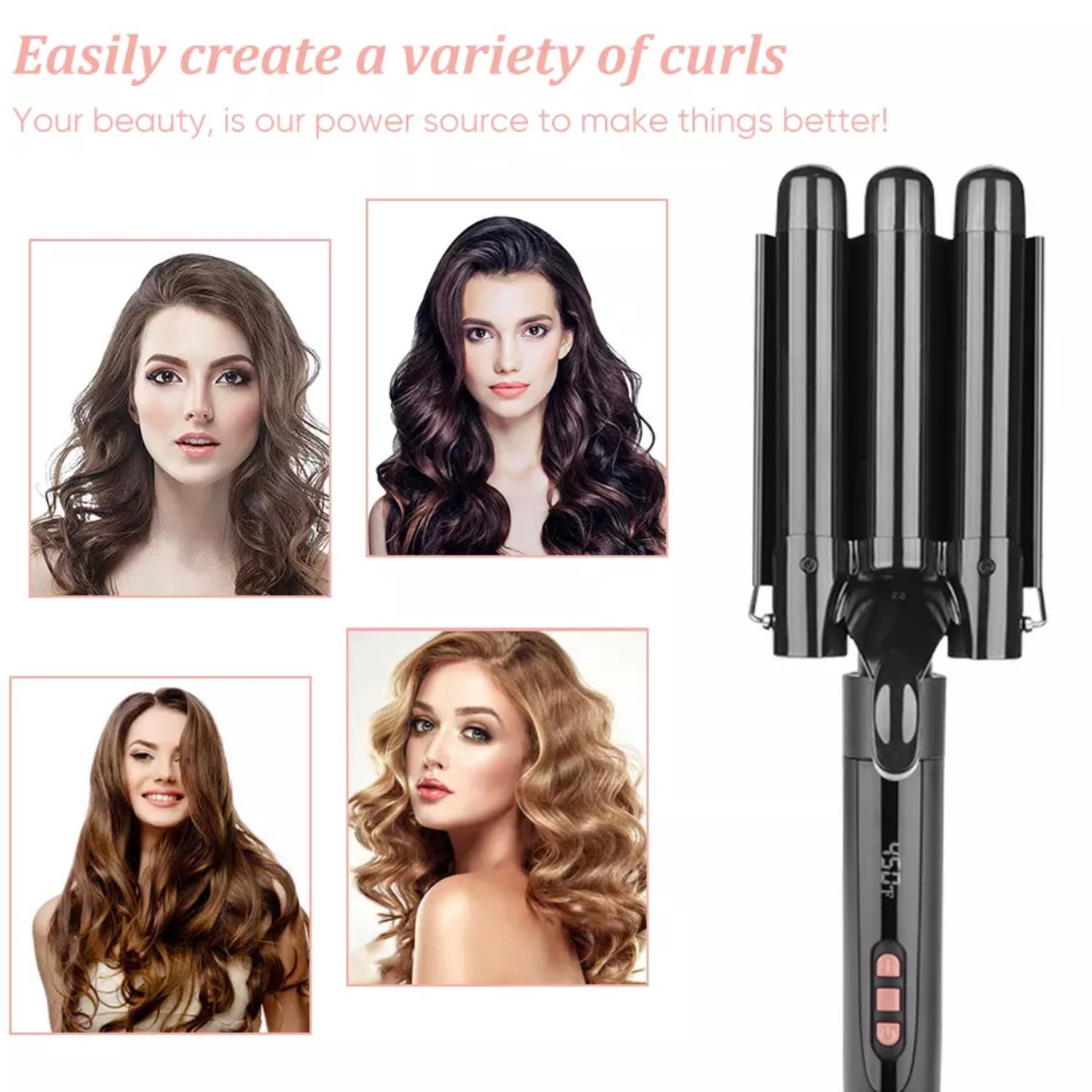 Lockenstab 5 in 1 Multifunktion Lockenstylist, Glaskeramik-Turmalin-Beschichtung - Lalano’S Cosmetics 