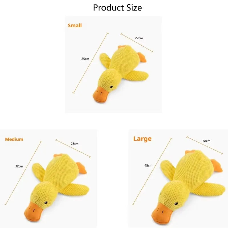 Plush Squeaky Duck Hug Toy for Dogs – Interactive Comfort