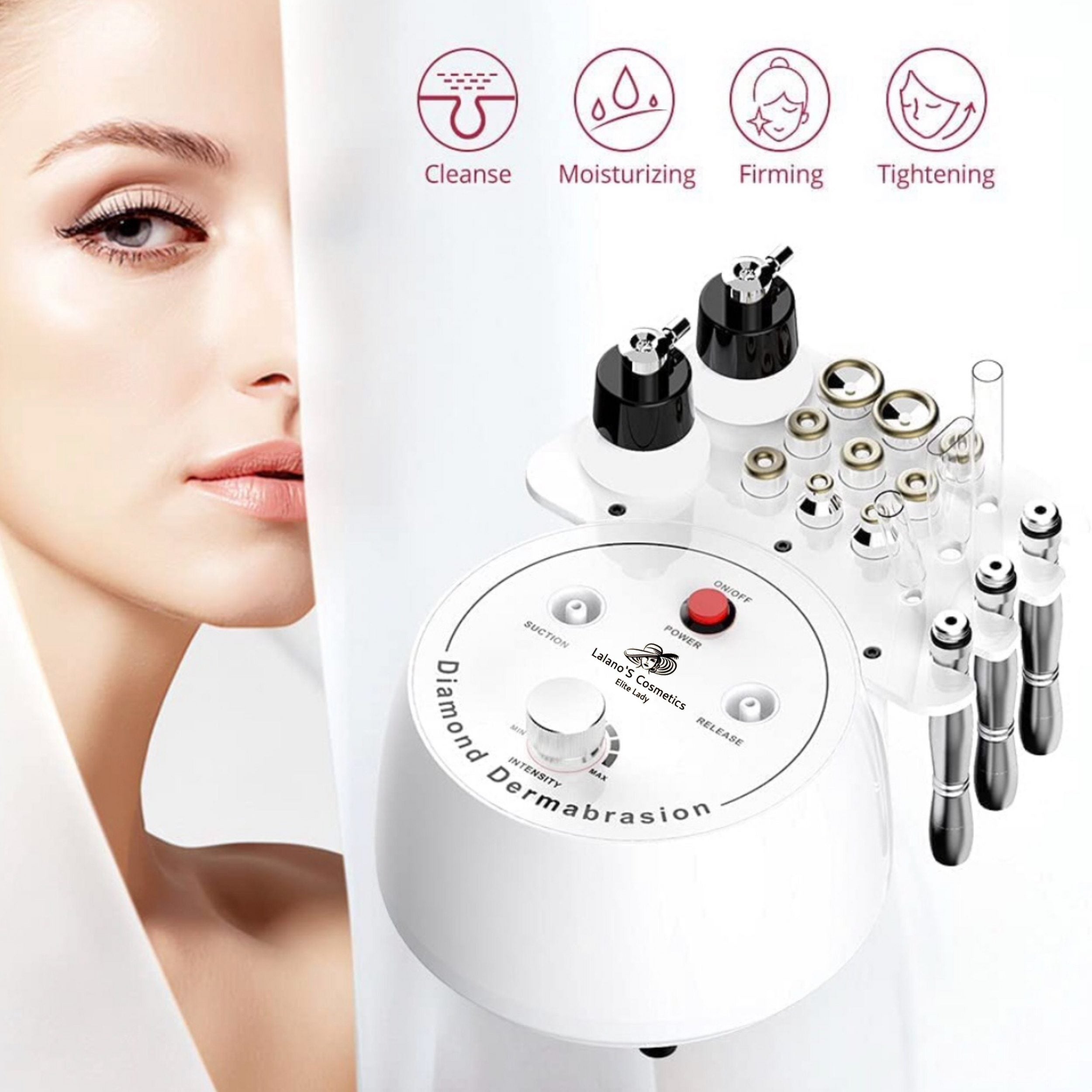 Glätteisen IPL Haartrockner Gesicht Mitesserentferner Warmluftbürste Lockenstab Pinzette Schwamm  Maniküre Pediküre Set Epilierer Anti Aging Elektrische Zahnbürste  Lalano’S Cosmetics Elite Lady Gesichtsreinigungsbürste Silikon Hornhautentferner Haarbürste