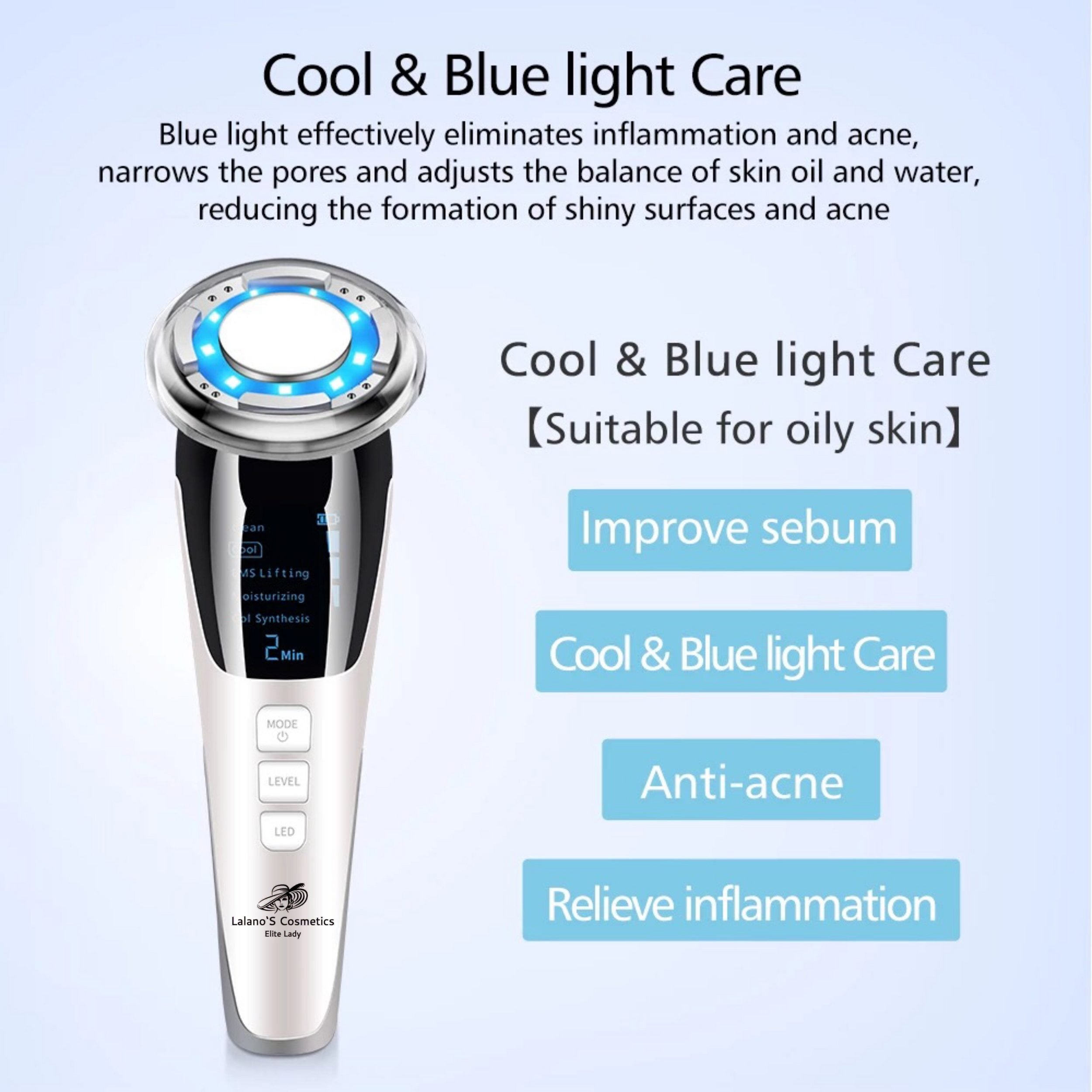 Glätteisen IPL Haartrockner Gesicht Mitesserentferner Warmluftbürste Lockenstab Pinzette Schwamm  Maniküre Pediküre Set Epilierer Anti Aging Elektrische Zahnbürste  Lalano’S Cosmetics Elite Lady Gesichtsreinigungsbürste Silikon Hornhautentferner Haarbürste