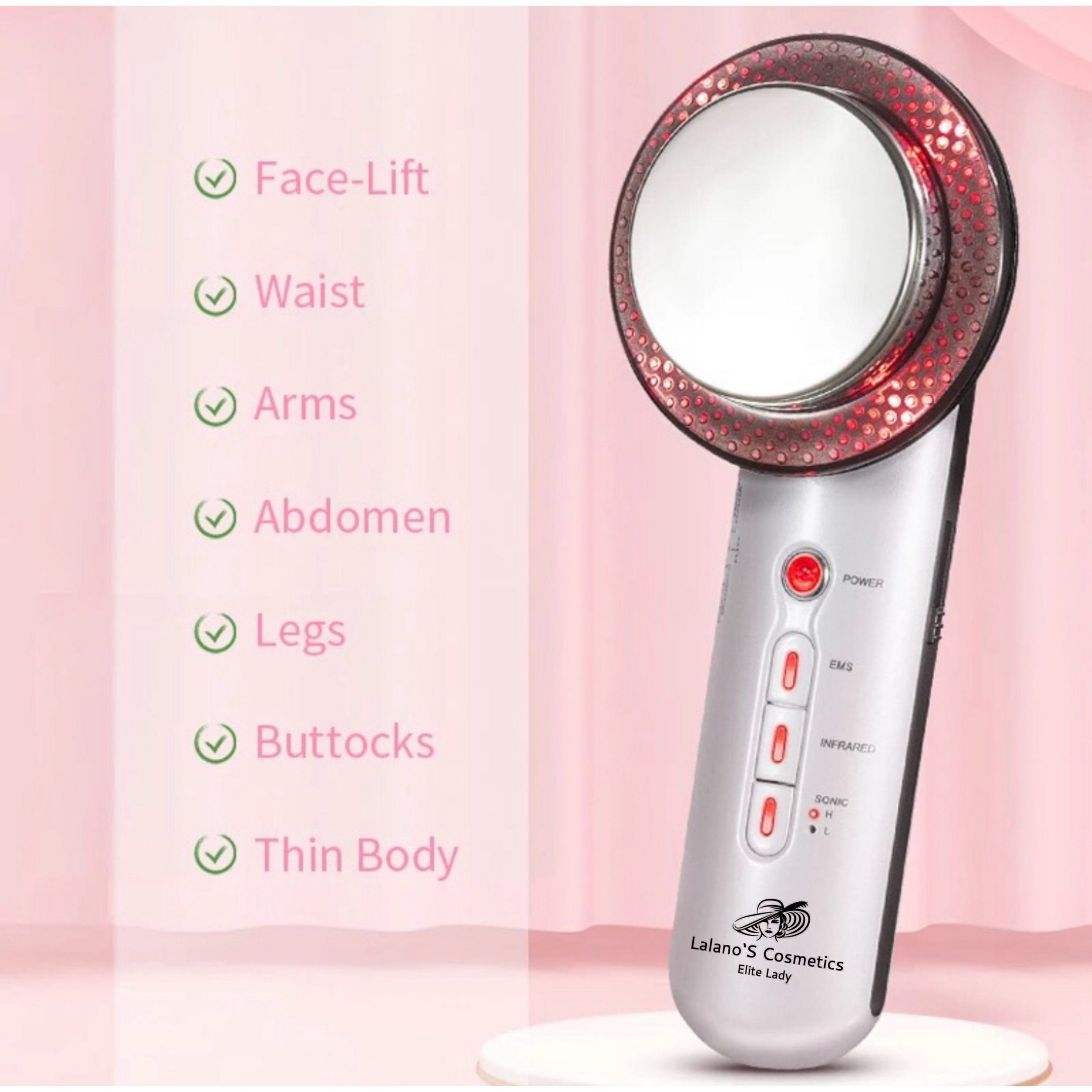 Glätteisen IPL Haartrockner Gesicht Mitesserentferner Warmluftbürste Lockenstab Pinzette Schwamm  Maniküre Pediküre Set Epilierer Anti Aging Elektrische Zahnbürste  Lalano’S Cosmetics Elite Lady Gesichtsreinigungsbürste Silikon Hornhautentferner Haarbürste